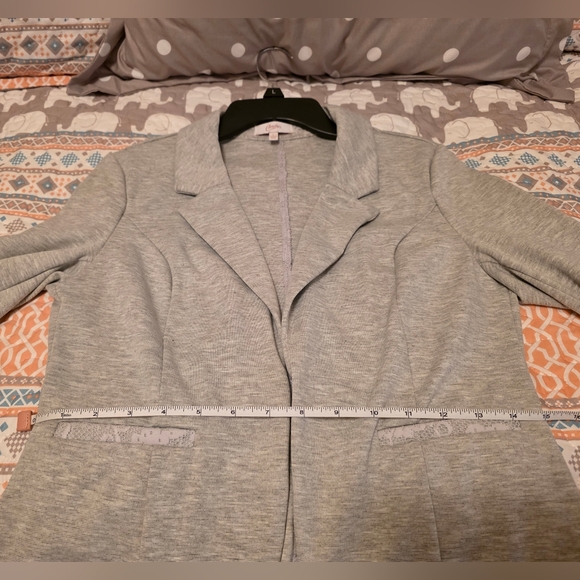 Candie's Light Heather Grey Blazer - Picture 13 of 15